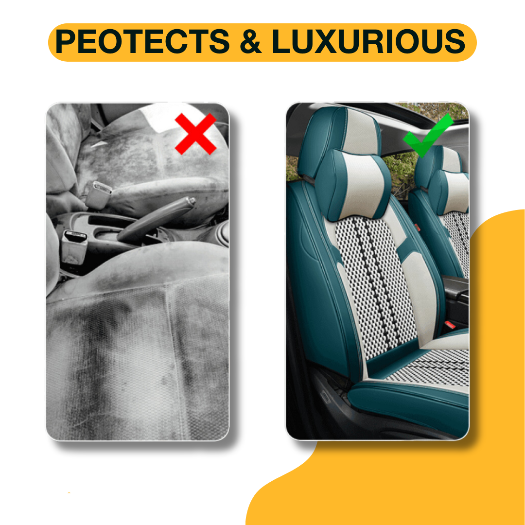 Full Set Universal Breathable Waterproof Leather Seat Covers for Cars & SUVs | AngelToShop™