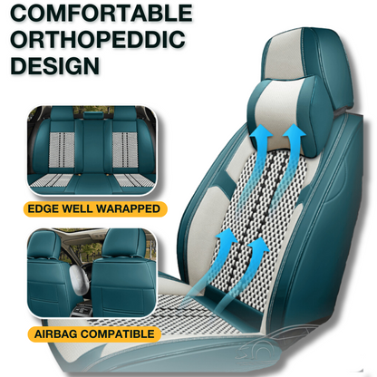Full Set Universal Breathable Waterproof Leather Seat Covers for Cars & SUVs | AngelToShop™