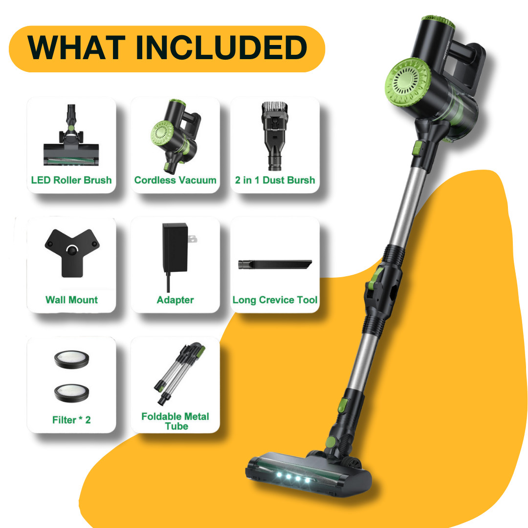 PRETTYCARE Cordless Vacuum Cleaner – Lightweight, Powerful, and Versatile | AngelToShop™